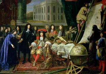 Jean-Baptiste Colbert (1619-83) présente les membres de l